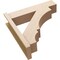 Ekena Millwork 8-in W x 32-in D x 32-in H Balboa Block Rough Cedar Woodgrain TimberThane Outlooker, Primed Tan OUTUR080X32X32BOA44RCPR - alternate 5